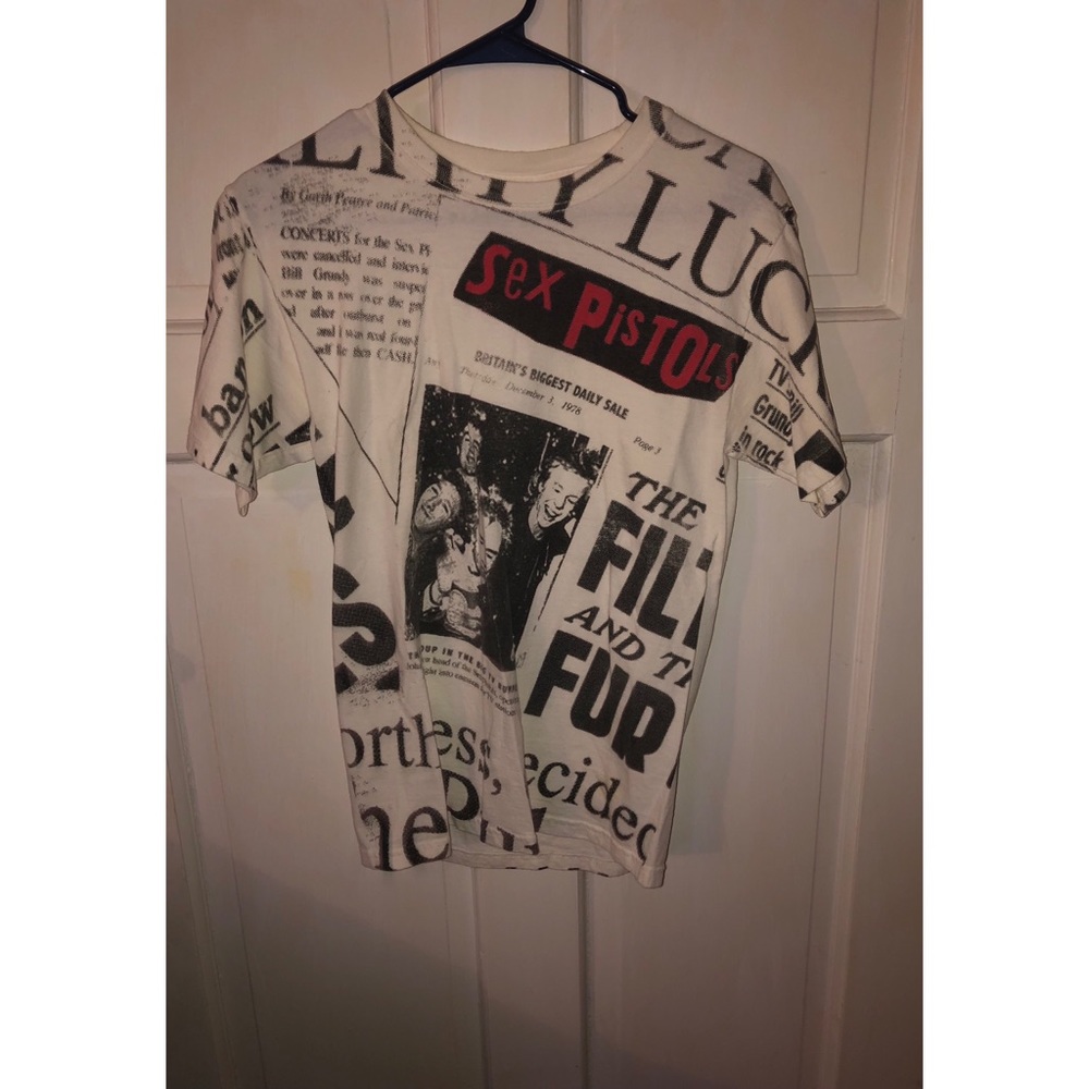 White Sex Pistols graphic tee